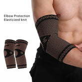 1 Pair Elbow Brace Elastic Gym Fitness Nylon Protective Absorb Sweat Sports Safety Basketball Game Arm Sleeve