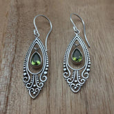 Alloy Rhinestone Cutout Earrings