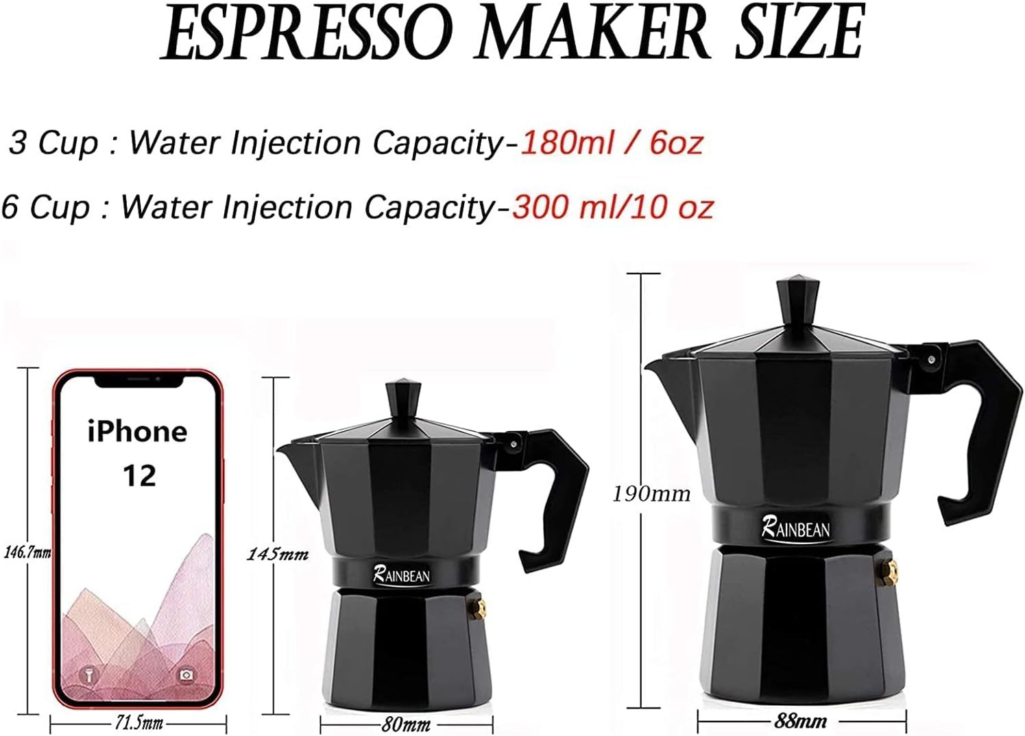 Stovetop Espresso Maker Moka Pot