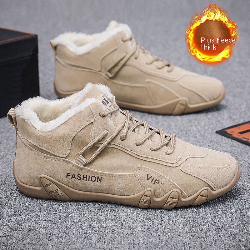 Men's Winter Fleece-Lined Casual Sports Shoes