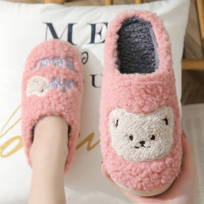 Winter Bear Slippers - Warm House Shoes for Couples