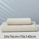 Pure Cotton Japanese-Style Honeycomb Pattern Towel