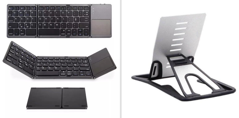 Wireless Foldable Bluetooth Keyboard for Tablets and Phones