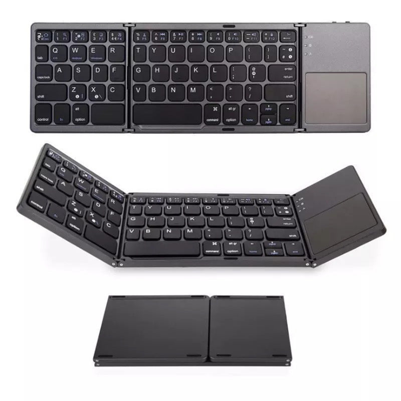 Wireless Foldable Bluetooth Keyboard for Tablets and Phones