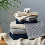 Pure Cotton Japanese-Style Honeycomb Pattern Towel