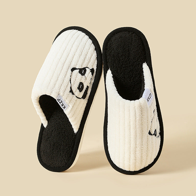 Cute Panda Winter Slippers for Couples