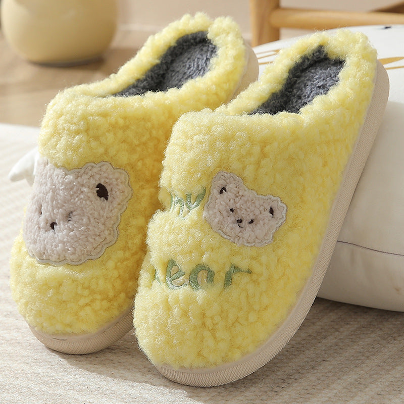 Winter Bear Slippers - Warm House Shoes for Couples