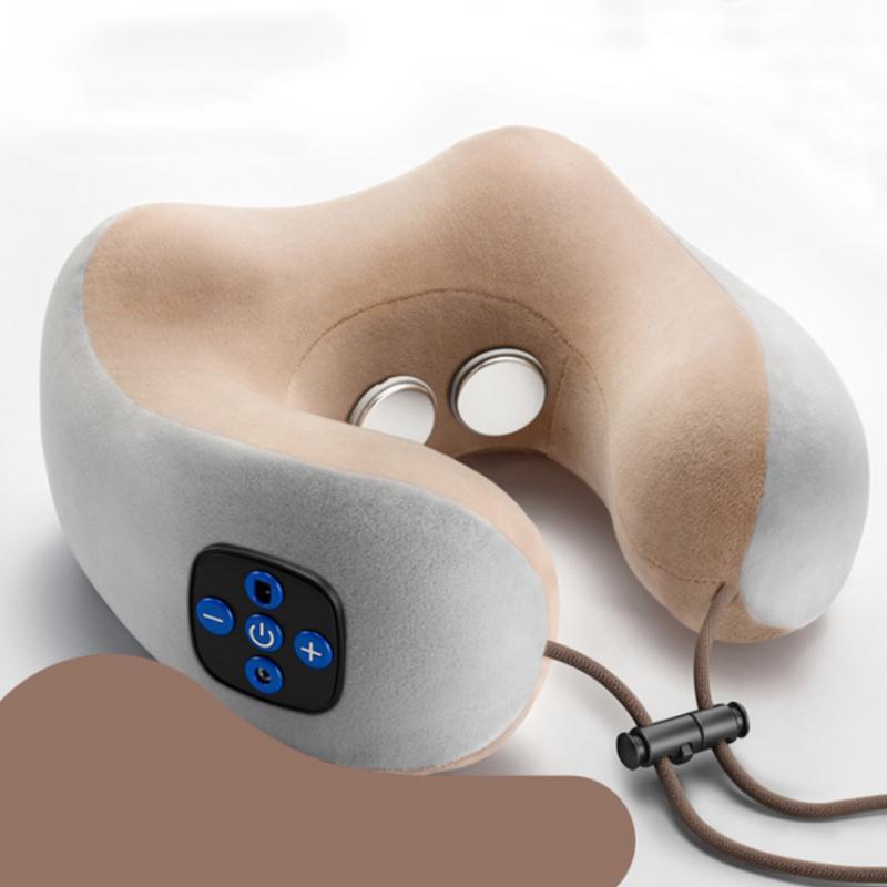 Gold U-Type Multi-Function Massage Pillow