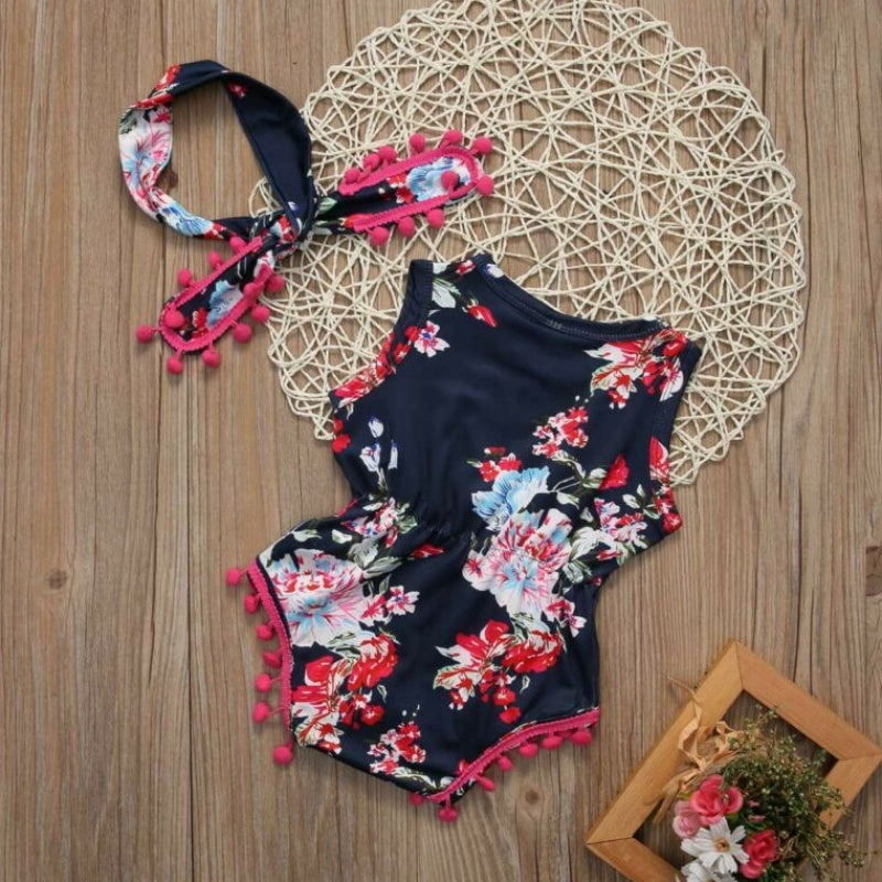 Baby Girl Summer Sleeveless Bodysuit