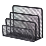 1pc Metal Mesh Book Shelf Desk Organizer