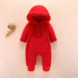 Baby hooded romper