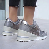 Platform Heeled Lacing Sneakers for Women