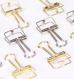 10 PCS Hollow Metal Binder Clips (20mm)