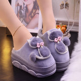 Cute Cat Platform Slippers for Women