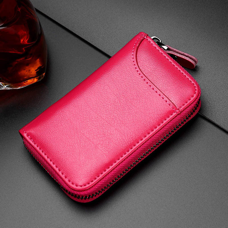 Leather Key Case Multifunctional Car Zipper