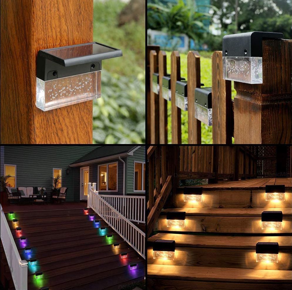 Waterproof RGB LED Solar Step Light