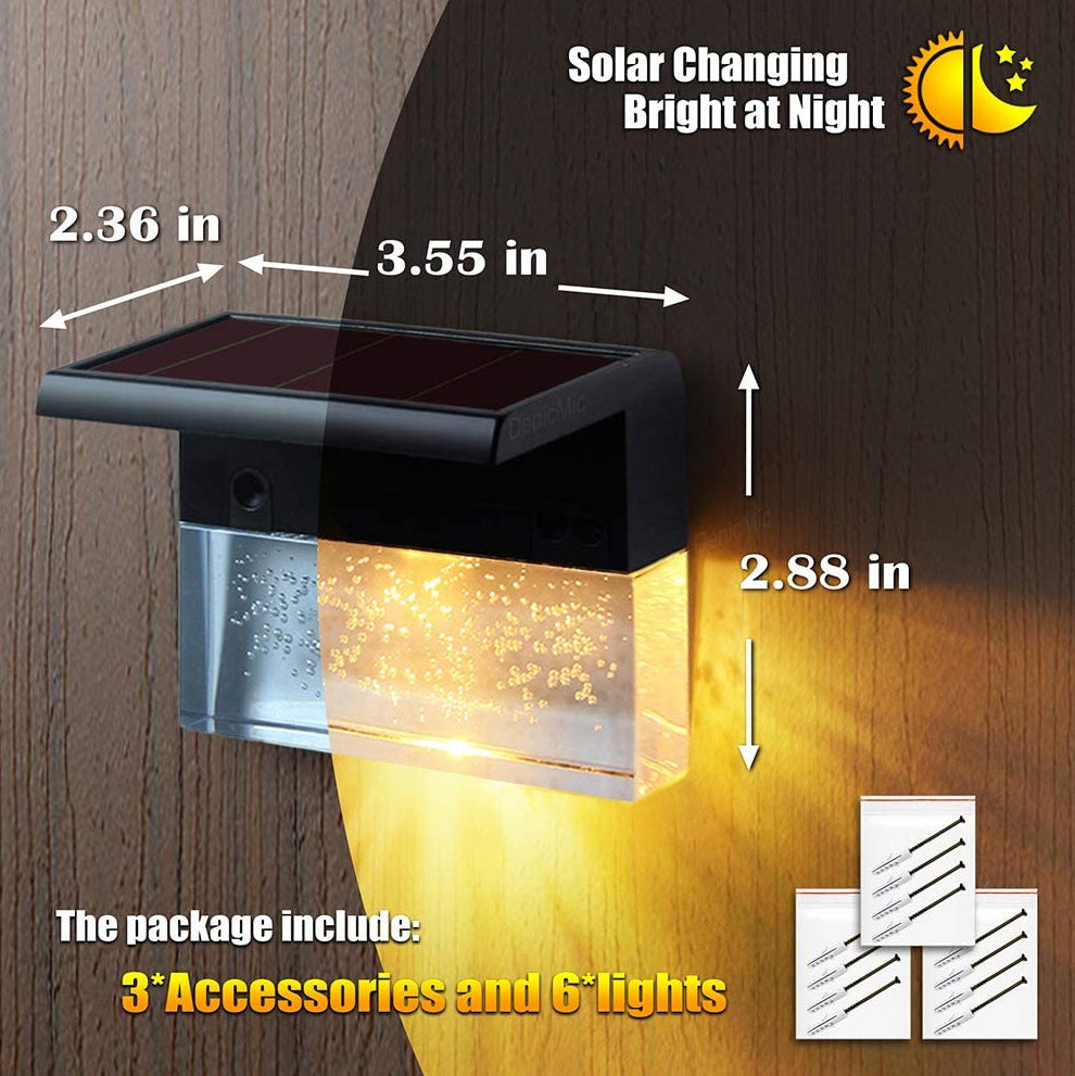 Waterproof RGB LED Solar Step Light