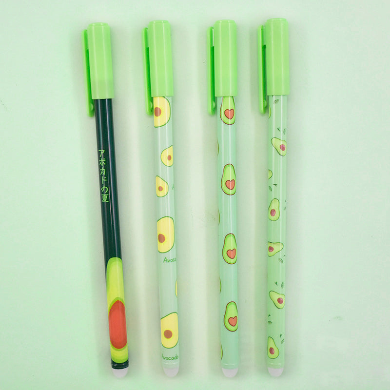 4pcs Kawaii Avocado Gel Pens