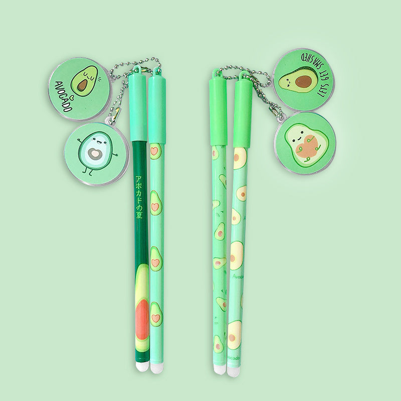 4pcs Kawaii Avocado Gel Pens