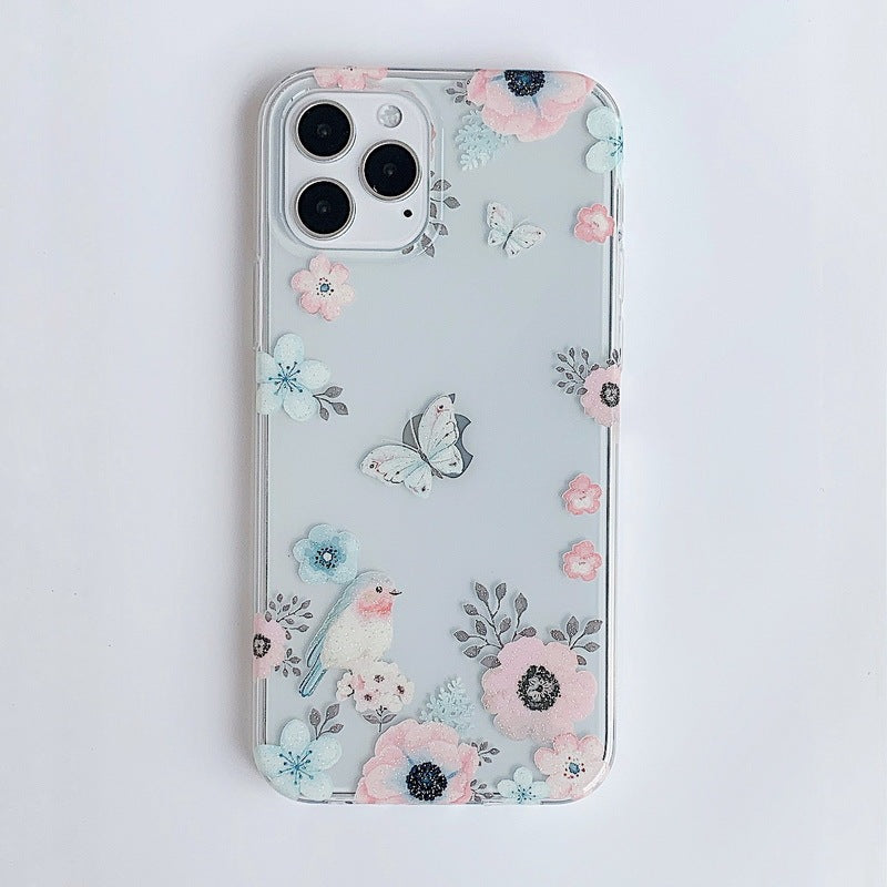 Glitter Butterfly Protective Phone Case