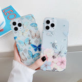 Glitter Butterfly Protective Phone Case