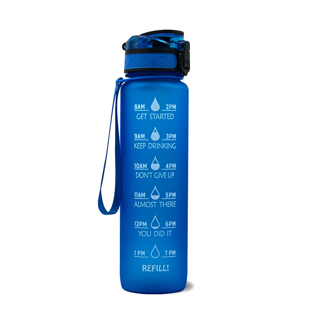 1L Tritan Motivational Water Bottle with Time Marker