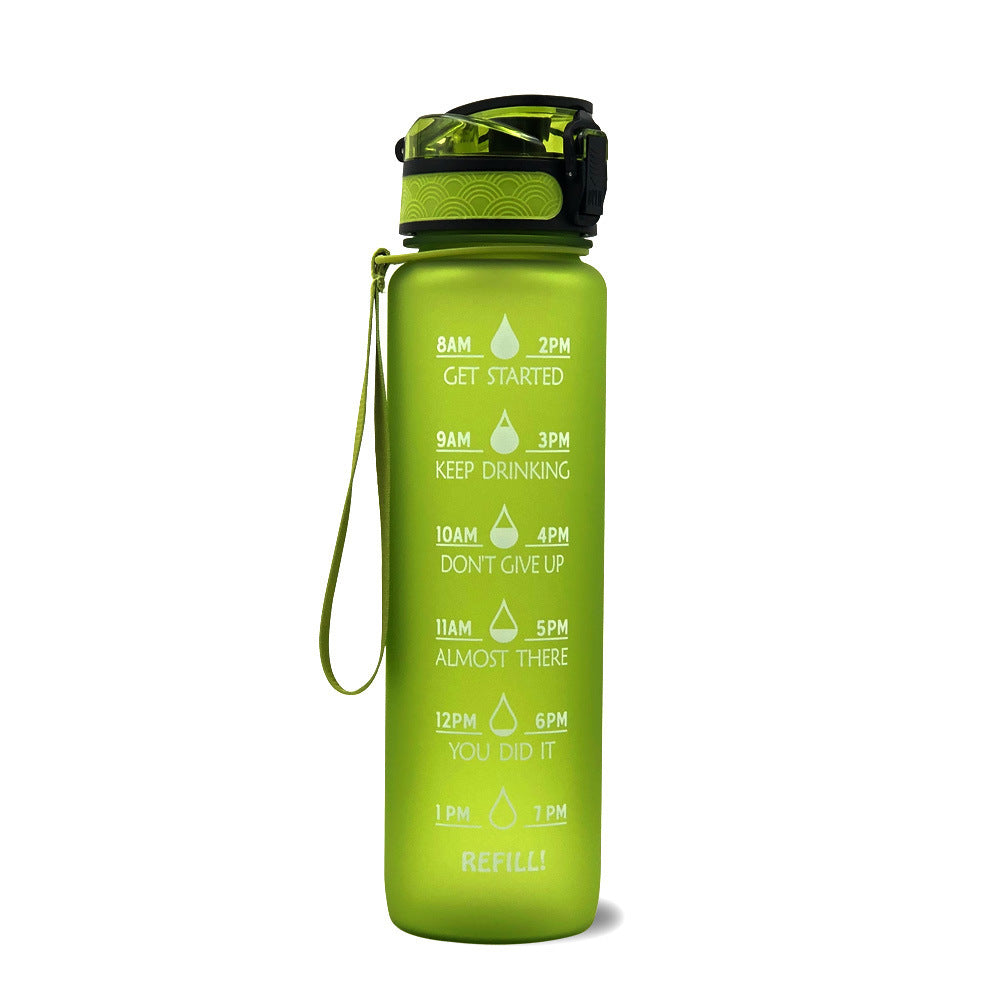 1L Tritan Motivational Water Bottle with Time Marker