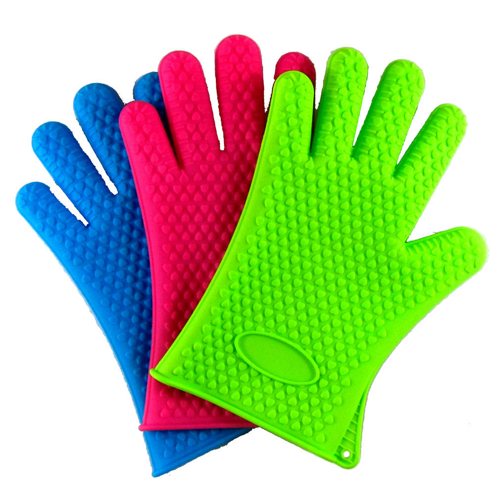 High-Temperature Resistant Silicone Kitchen Gloves