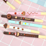 Korean Soft Gel Chocolate Scented Pen (Black Ink)