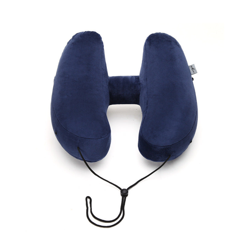 Hooded Inflatable Travel Pillow