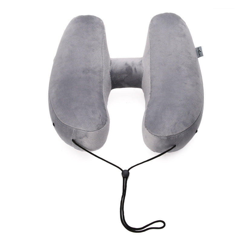 Hooded Inflatable Travel Pillow