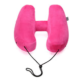 Hooded Inflatable Travel Pillow