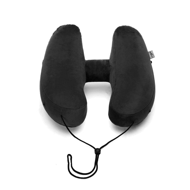 Hooded Inflatable Travel Pillow