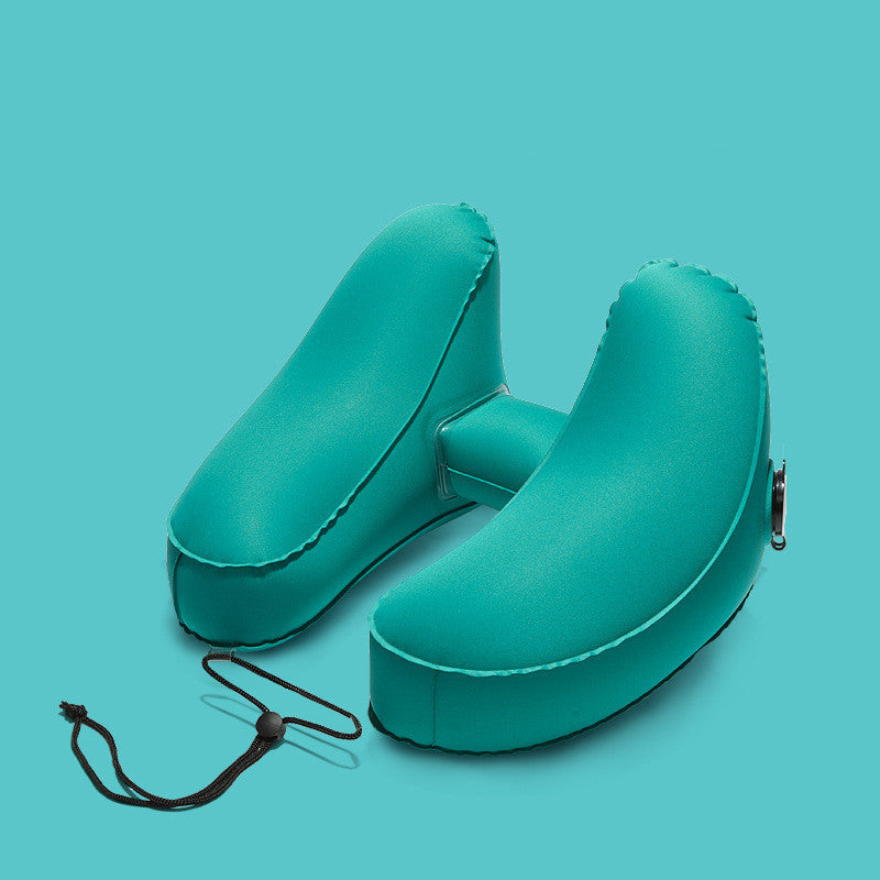 Hooded Inflatable Travel Pillow