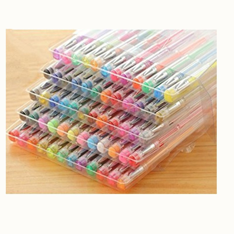 100-Color Gel Pen Set (Watercolor & Highlighter)