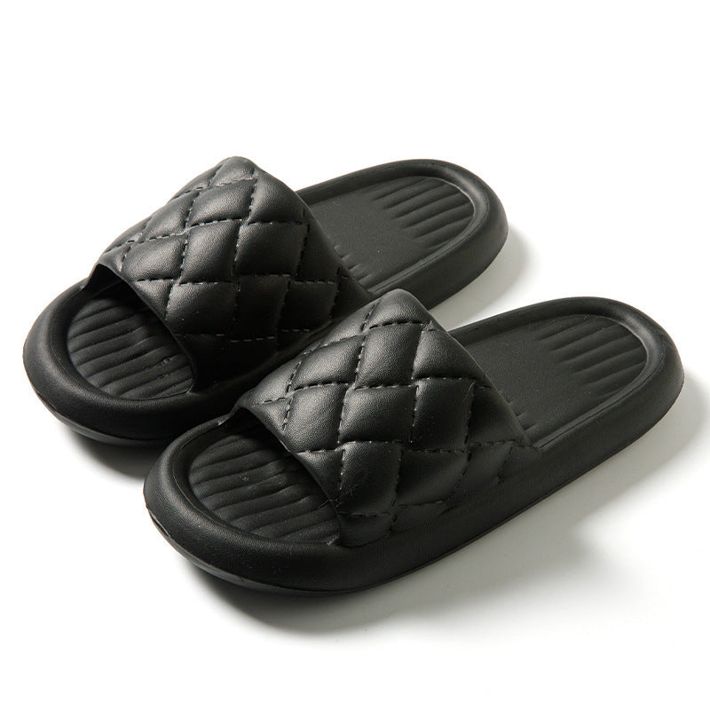 Rhombus Design Non-Slip Summer Home Slippers