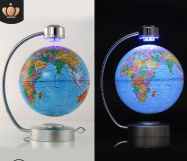 8-Inch Magnetic Suspension Globe - Office Decoration