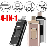 4-in-1 USB Stick for iPhone & Android