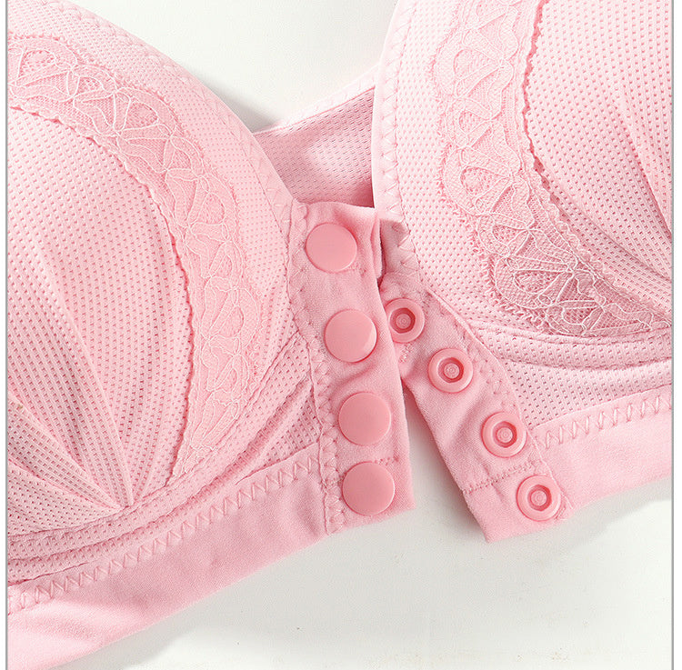 Front Closure Wireless Push-Up Bra