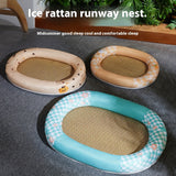 Oval Runway Cooling Pet Pad