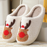 Cozy Elk Christmas Slippers