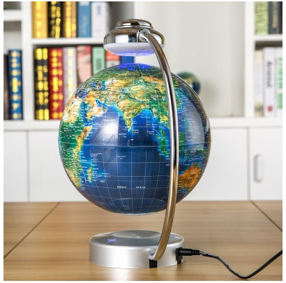 8-Inch Magnetic Suspension Globe - Office Decoration