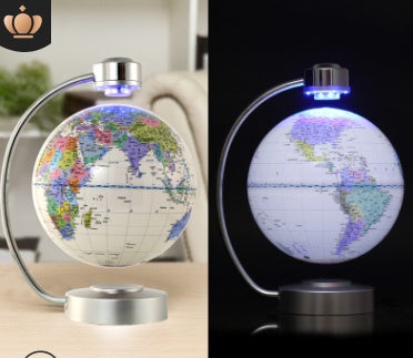 8-Inch Magnetic Suspension Globe - Office Decoration