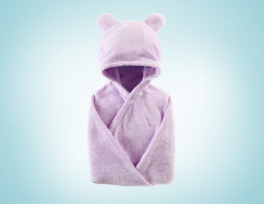 Cotton Hooded Bath Towel for Babies