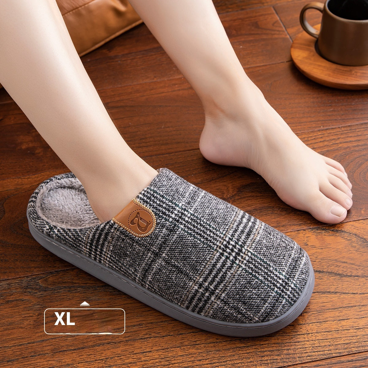 Men's Cotton Winter Indoor Slippers