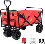 Collapsible Heavy-Duty Beach Wagon Cart