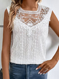 Lace Eyelet Sleeveless Top