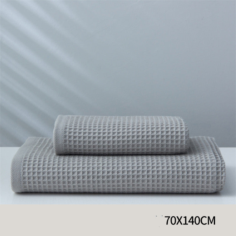 Pure Cotton Japanese-Style Honeycomb Pattern Towel