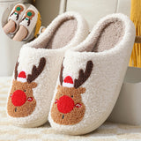 Cozy Elk Christmas Slippers