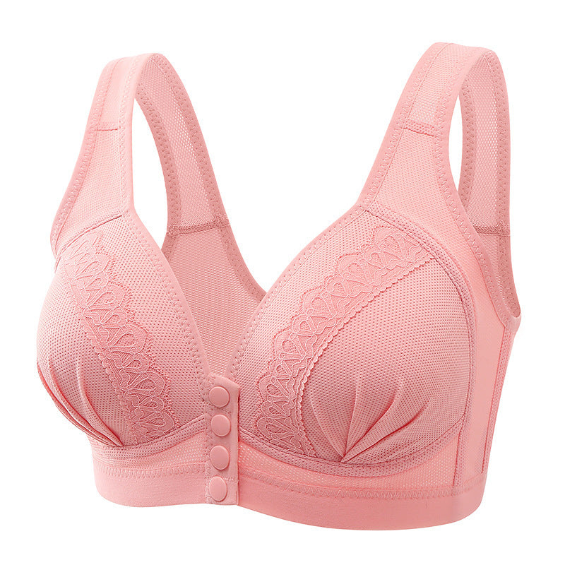 Front Closure Wireless Push-Up Bra